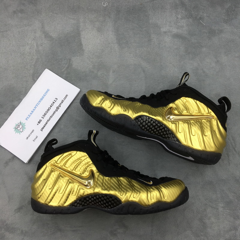 Authentic Nike Air Foamposite One PRO Metallic Gold